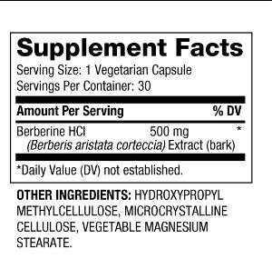 Berberine 500 mg/30 VCAPS