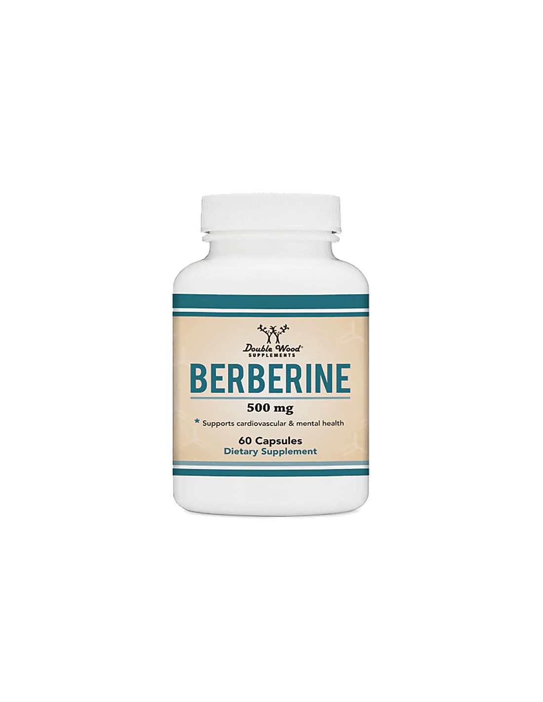 Berbérine - Berbérine (contrôle de la glycémie et du cholestérol), 60 capsules <tc>Double Wood</tc>