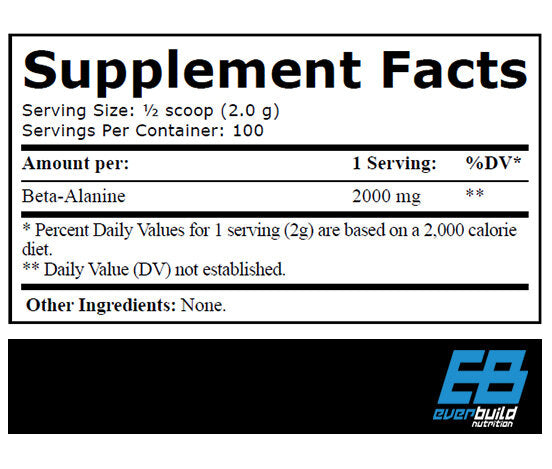 Beta-Alanine 2000/100 Serv. - 0,200 kg