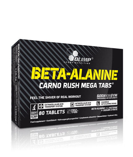 Beta-Alanine Carno Rush Mega Tabs 80 onglets. OLYMPE