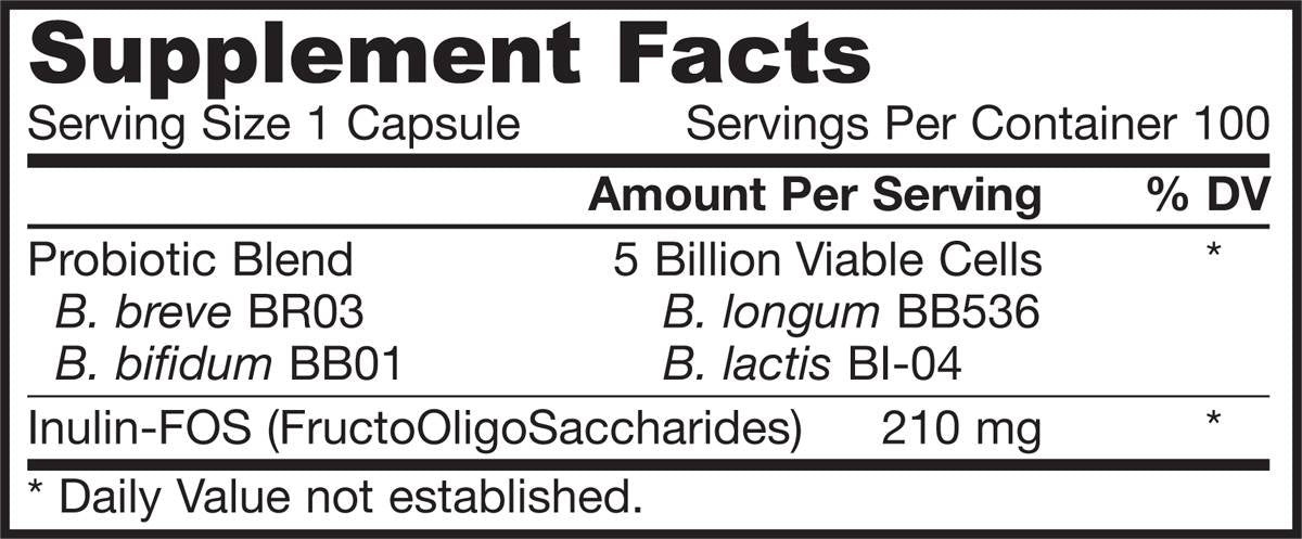 Balance bifidus + capsules FOS 100