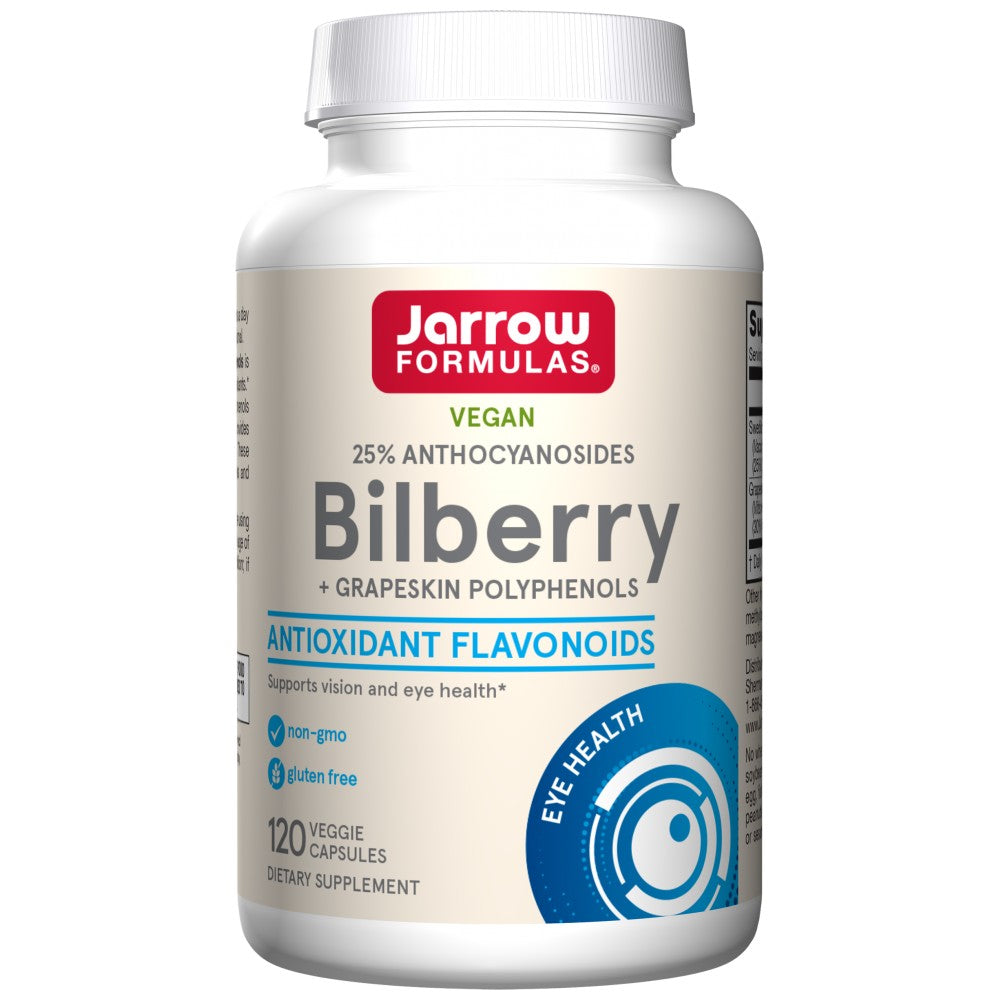 Bilberry + polyphénols en verre 280 mg - 120 capsules