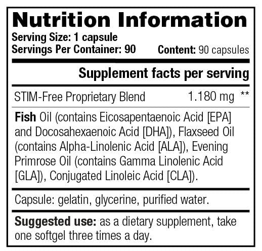 Brûlure noire/sans stim - 90 capsules