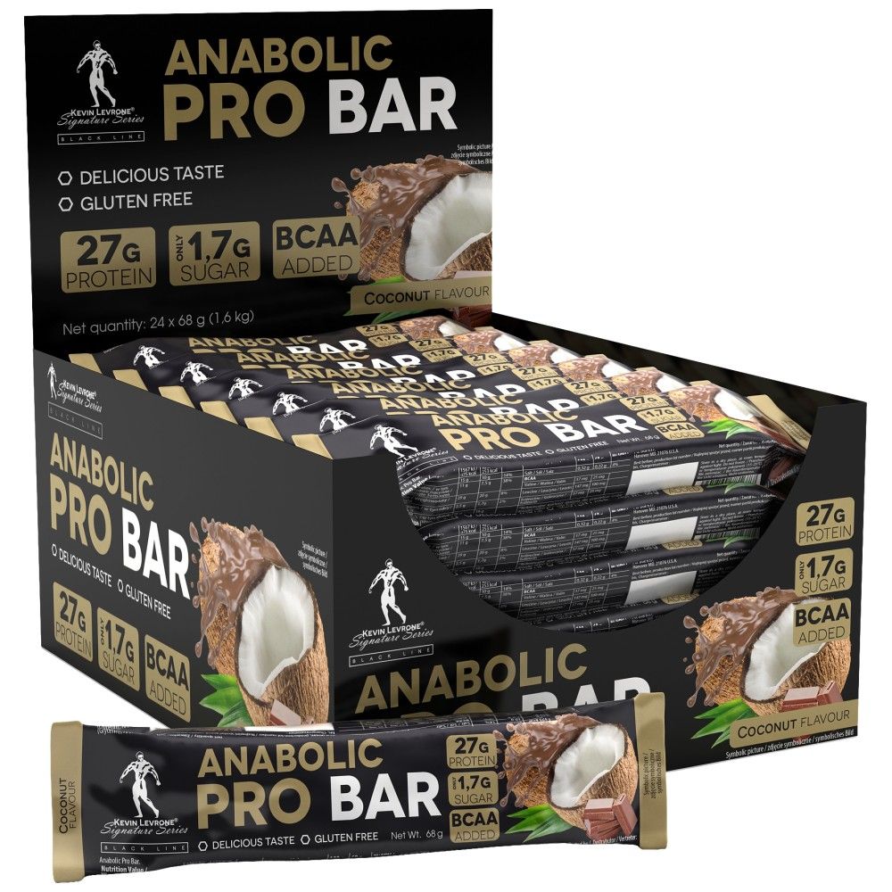 Ligne noire/barre pro/protéine anabolique - 24 x 68 grammes