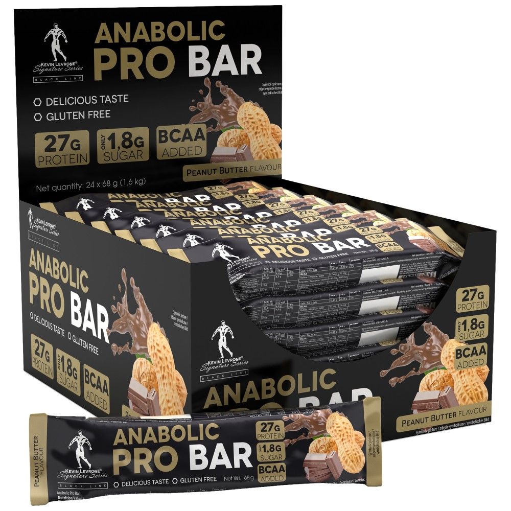 Ligne noire/barre pro/protéine anabolique - 24 x 68 grammes