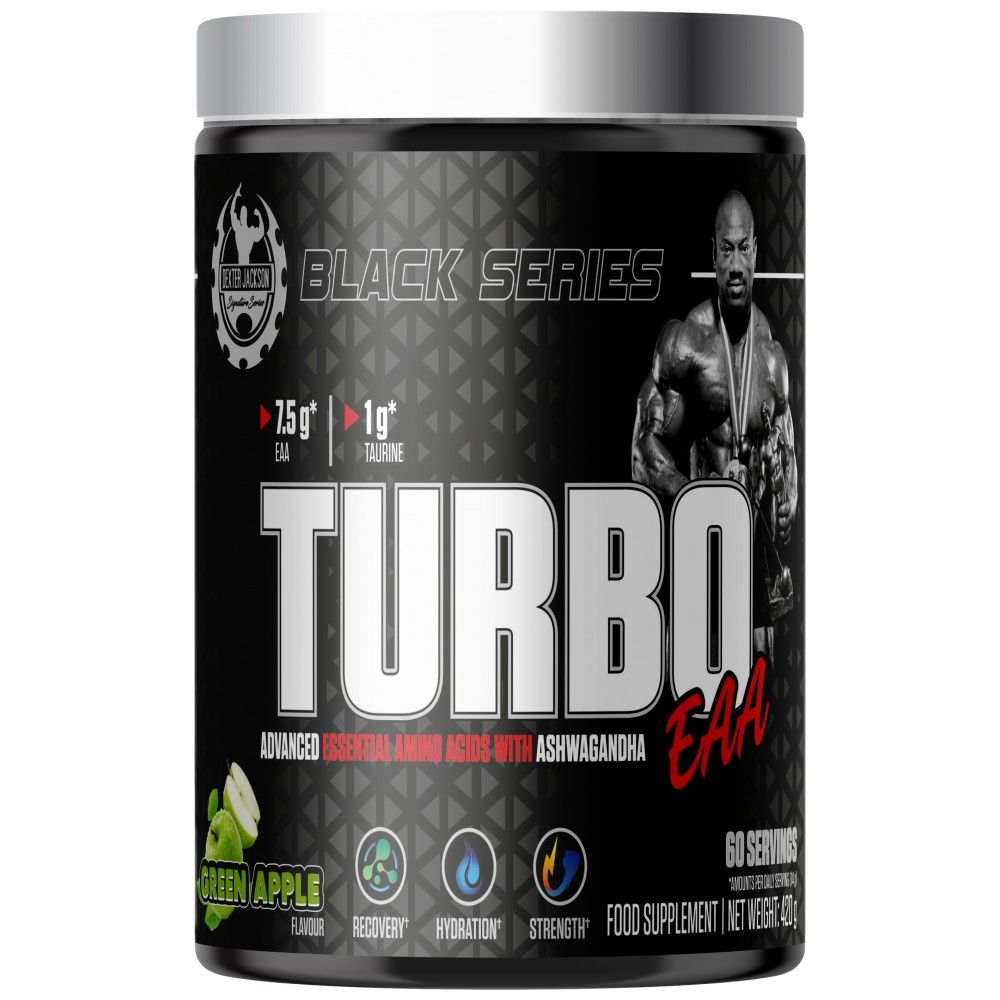 Série noire | Turbo EAA Powder ~ Acides aminés essentiels avec de la taurine - 420 grammes