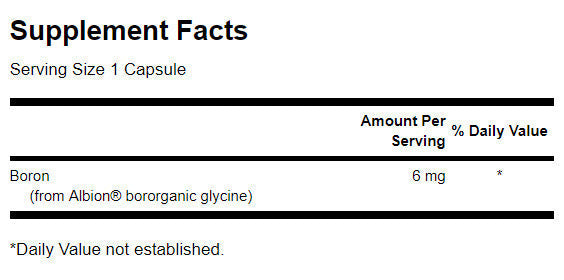 Bore d'Albion Boroganique Glycine 6 mg - 60 capsules