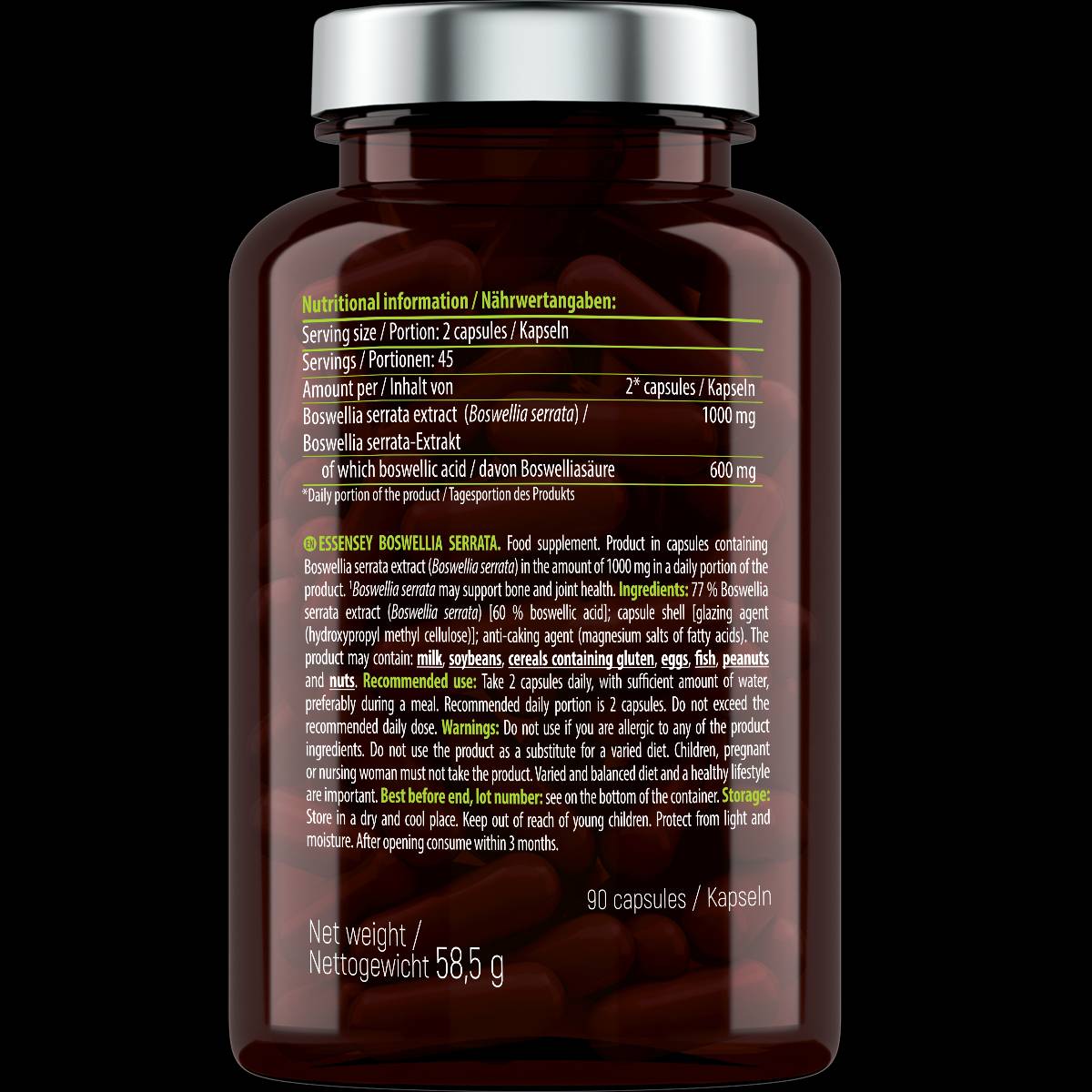 Boswellia serrata 500 mg - 90 capsules