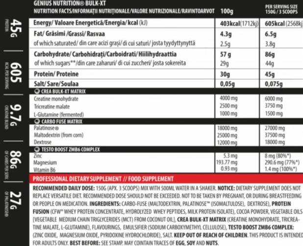 Bulk-x 4000 grammes