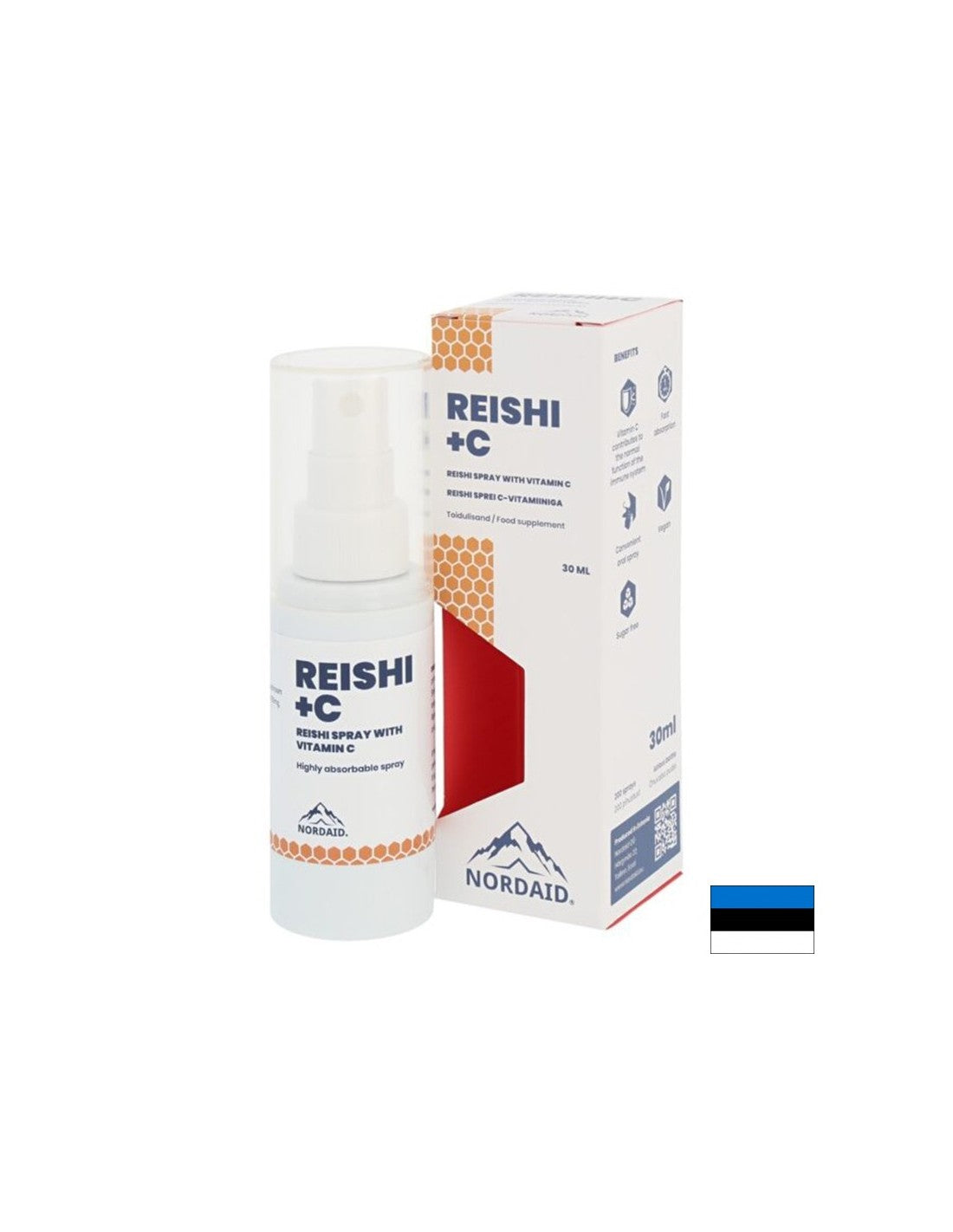 Immunité - Reishi + Vitamine C, spray buccal x 30 ml/200 pulvérisations <tc>Nordaid</tc>