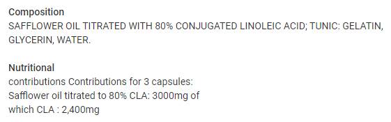 CLA 2400 - 120 capsules de gel