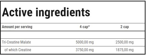 CM3 1250 | Tri-créatine malate - 180 capsules