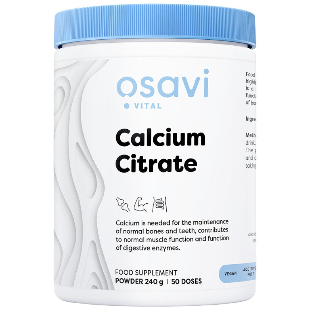 Poudre de citrate de calcium - 240 grammes