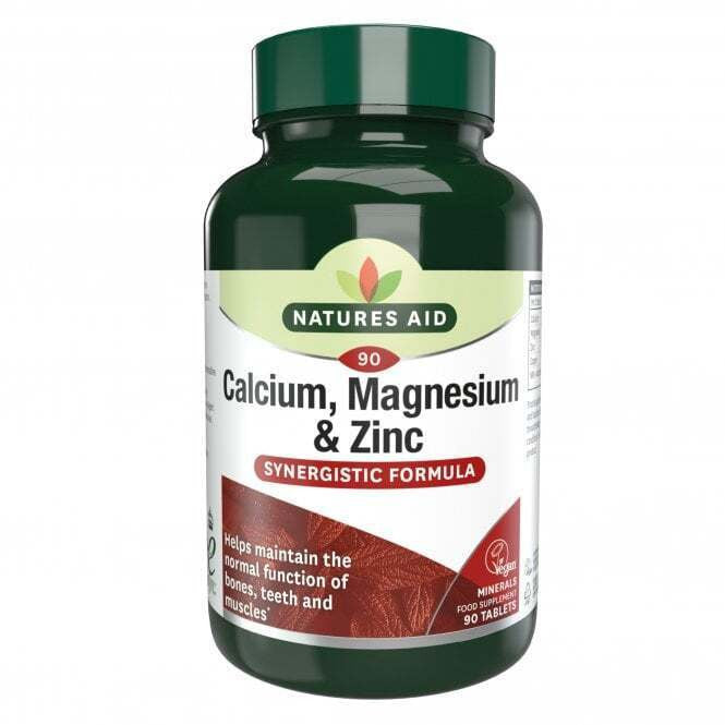 Calcium, magnésium et zinc (calcium, magnésium + zinc) 90 comprimés naturesaid