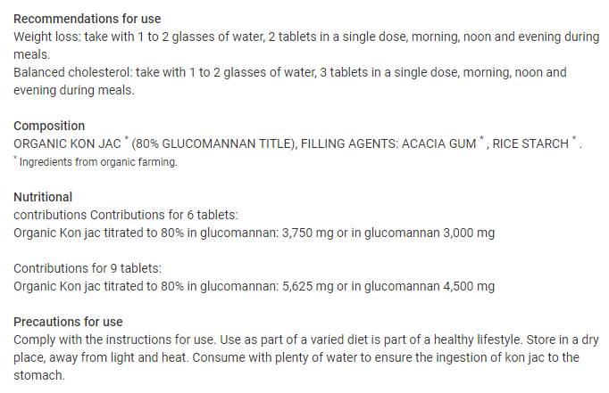 Calorie Cut - Glucomannan Konjac | Végétalien - 60 comprimés