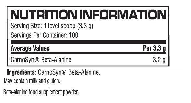 Carnosyn® bêta-alanine - 0,330 kg