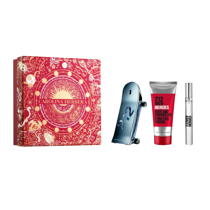 <tc>CAROLINA HERRERA</tc> 212 Heroes Eau De Toilette Vaporisateur 90 ml Coffret 3 Pièces