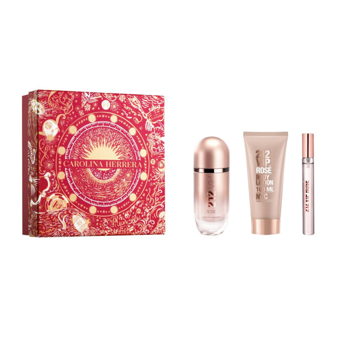 <tc>CAROLINA HERRERA</tc> Coffret 3 pièces 212 Vip Rose Eau de Parfum Spray 80 ml Noël 2023