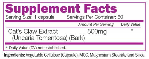 Cat Cat's Claw 60 capsules