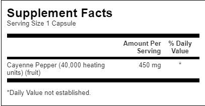 Cayenne 450 mg - 300 capsules