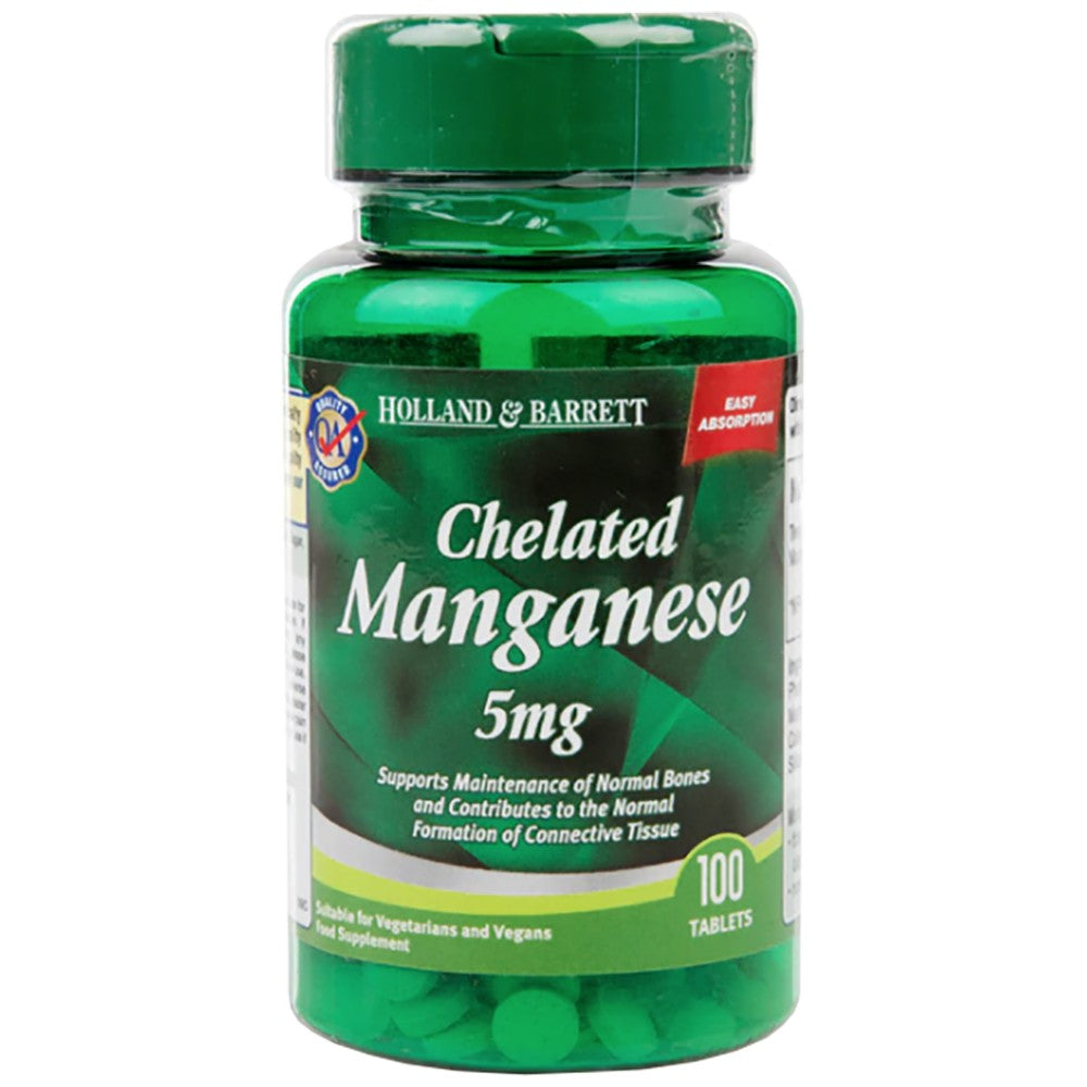 Manganèse chélé 5 mg 100 comprimés