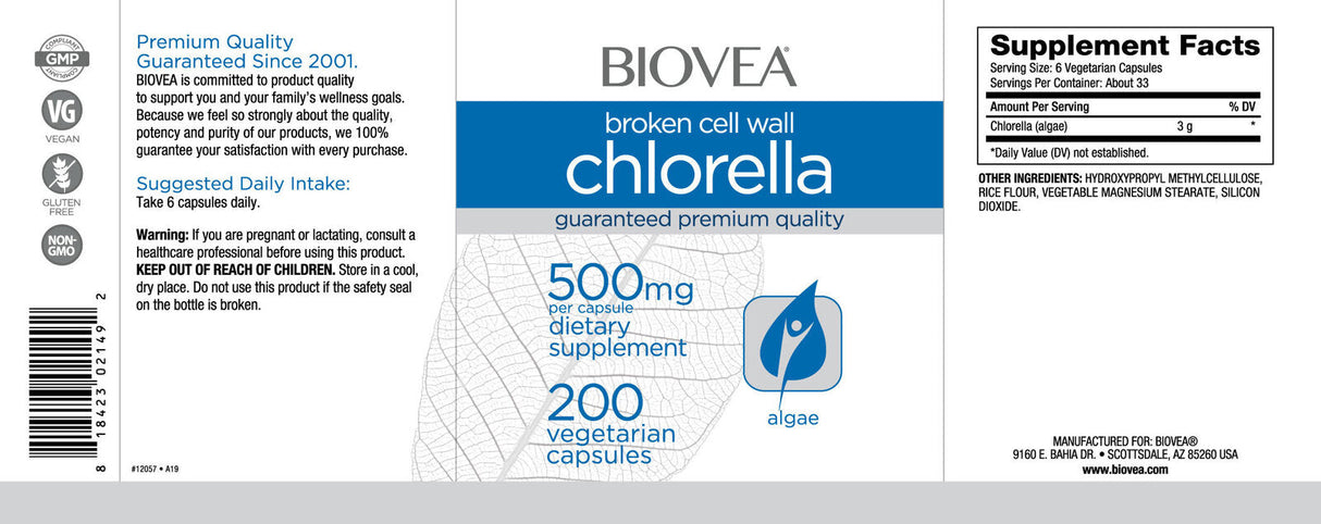Chlorella 500 mg/200 Caps