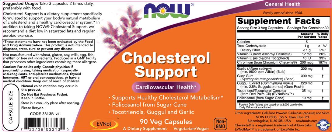 Support de cholestérol - 90 capsules