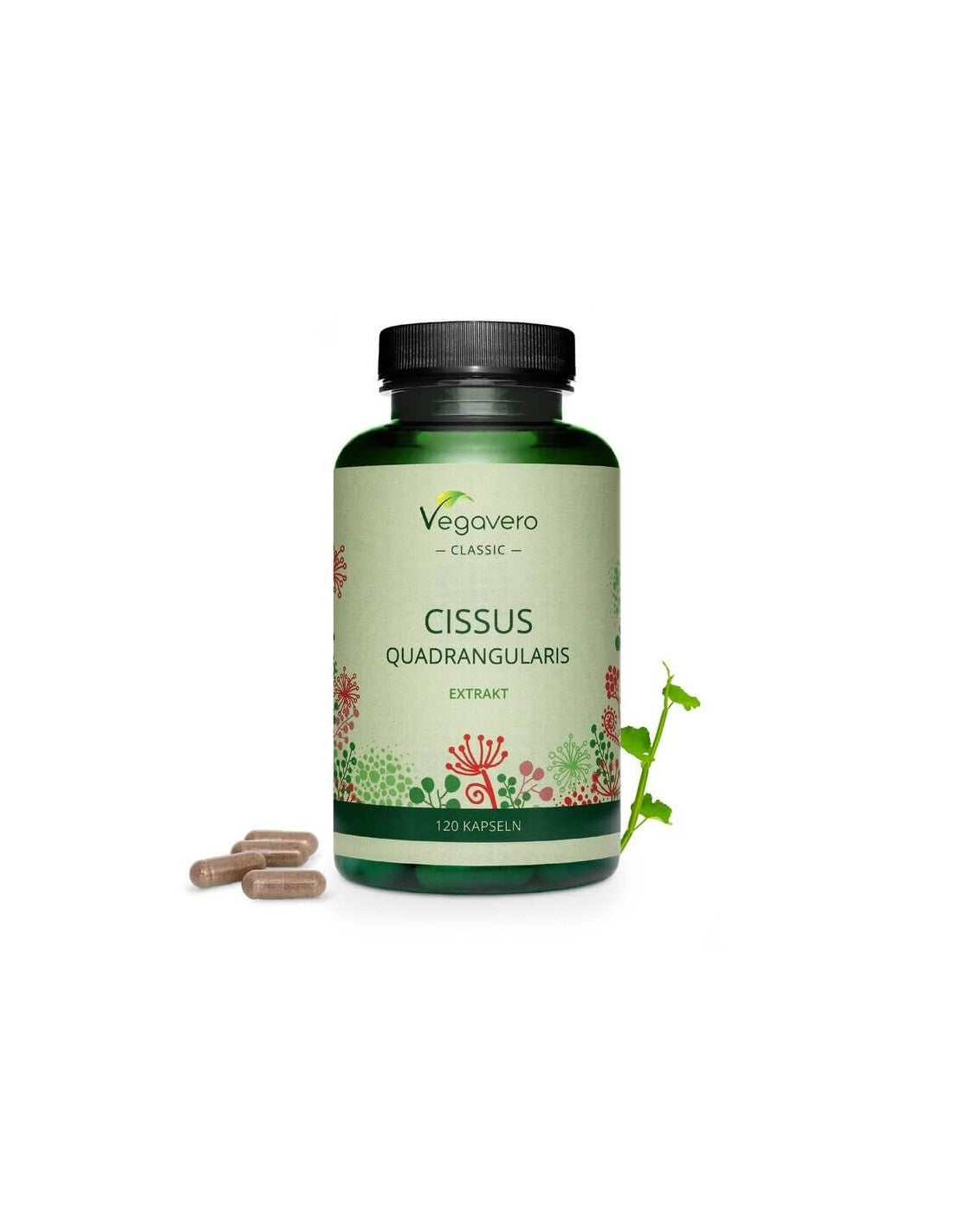 Cissus Quadrangularis, 120 gélules, 100% végétalien <tc>Vegavero</tc>