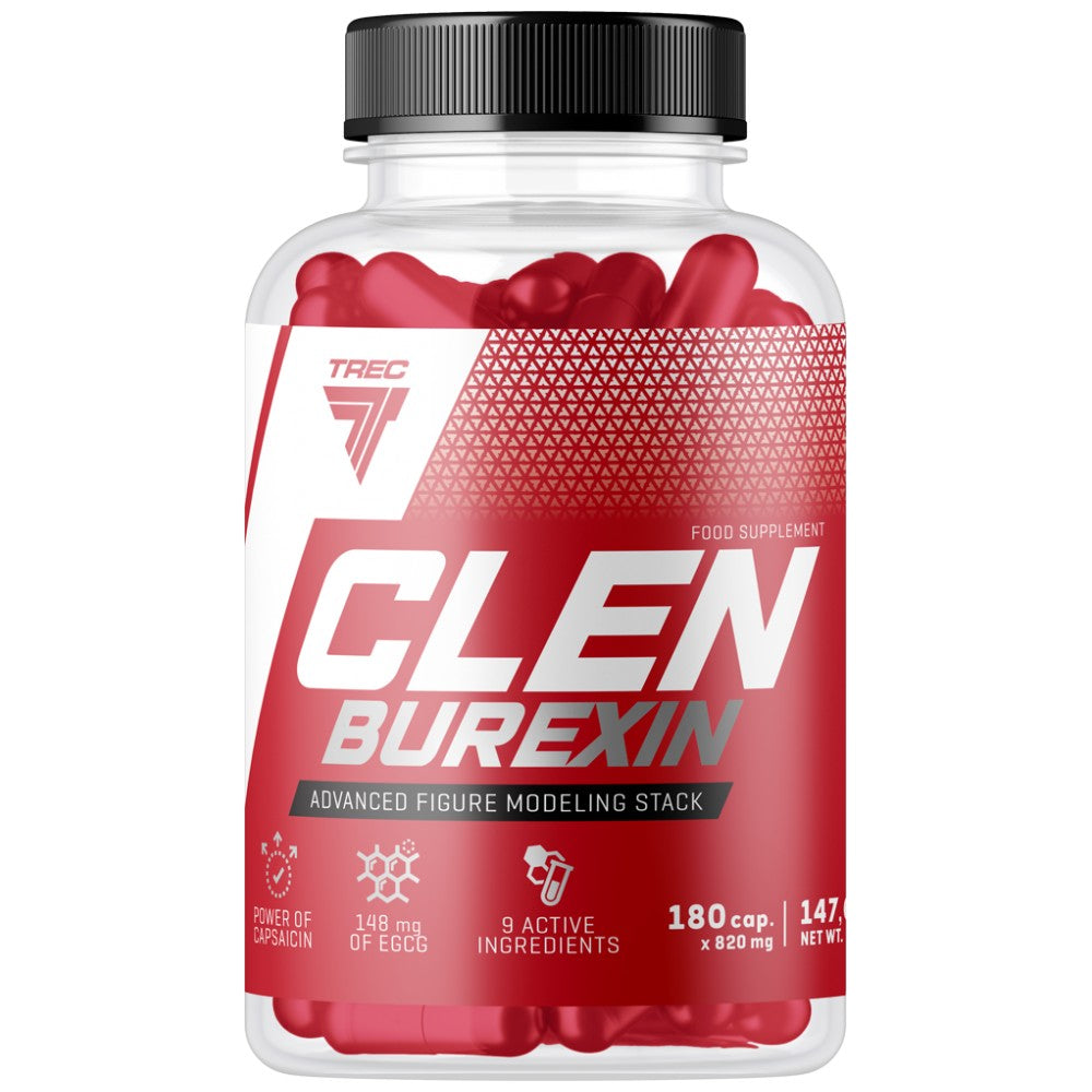 Clenburexin | Brûleur de graisse thermogène - 180 capsules