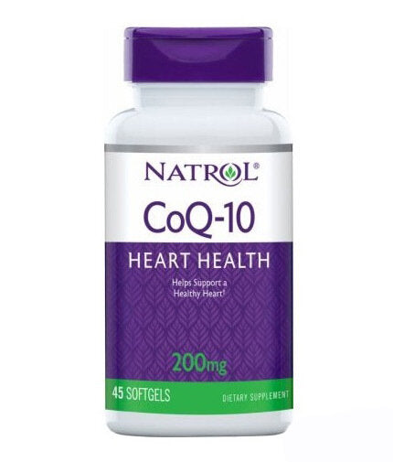 Coq-10 200 mg de santé cardiaque 45 softgels