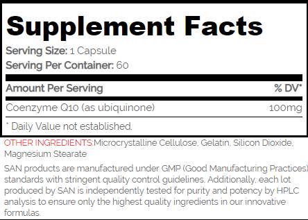 COQ10 100 mg - 60 capsules