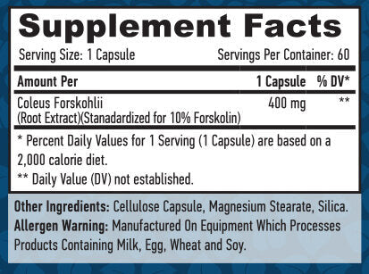 Coleus Forskohlii/60 VCAPS