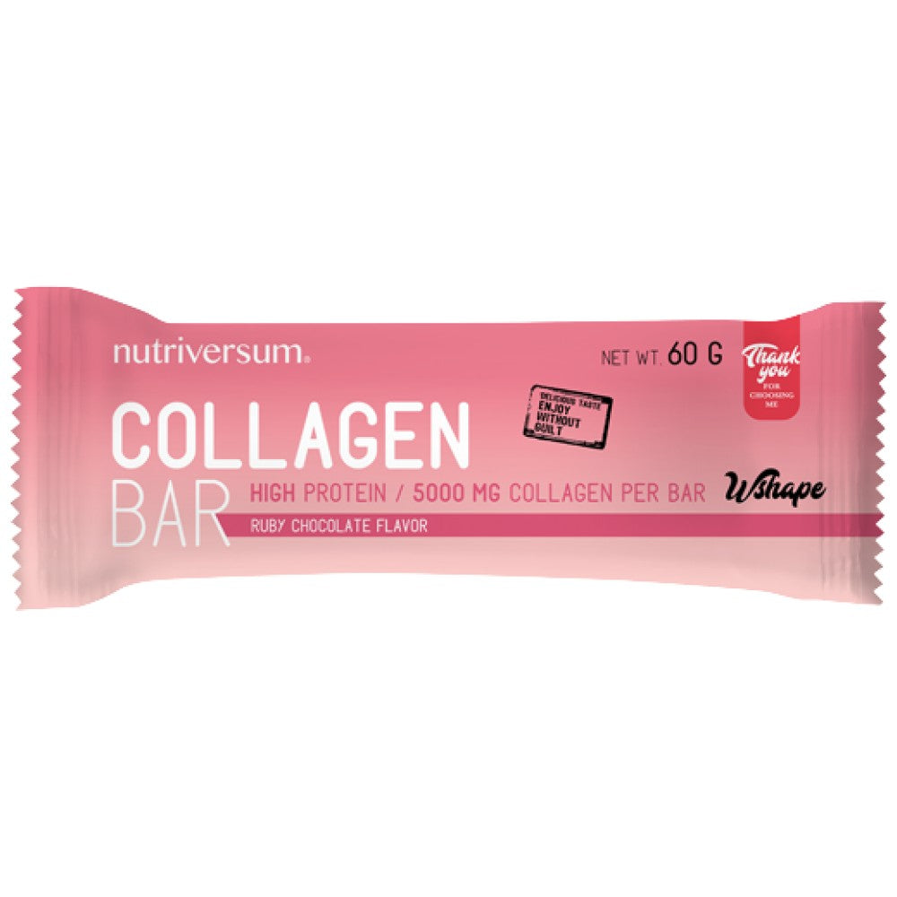 Collagène Bar | Barre riche en protéines avec collagène hydrolysé de 5000 mg - 60 grammes