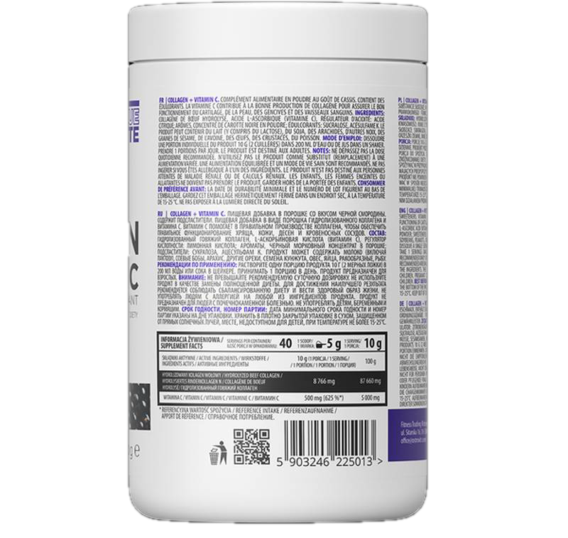 Collagène + vitamine C/poudre - 400 grammes