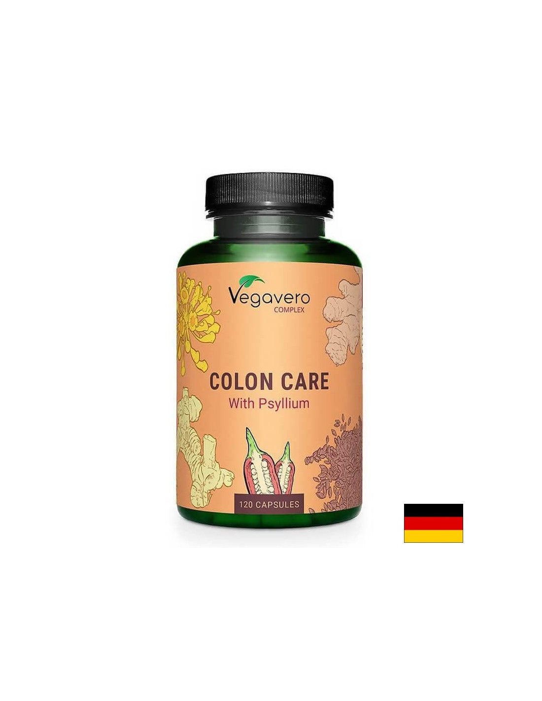 Complexe de soins du côlon/Détox du côlon, 120 capsules, 100 % végétalien <tc>Vegavero</tc>