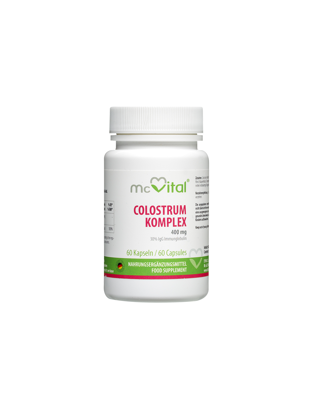 Immunité - Colostrum + acide folique - Colostrum Komplex, 60 capsules