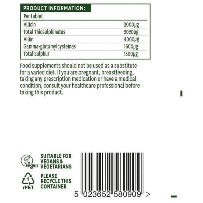 Ail concentré avec allicine (ail concentré) 2000 mcg 90 comprimés natures