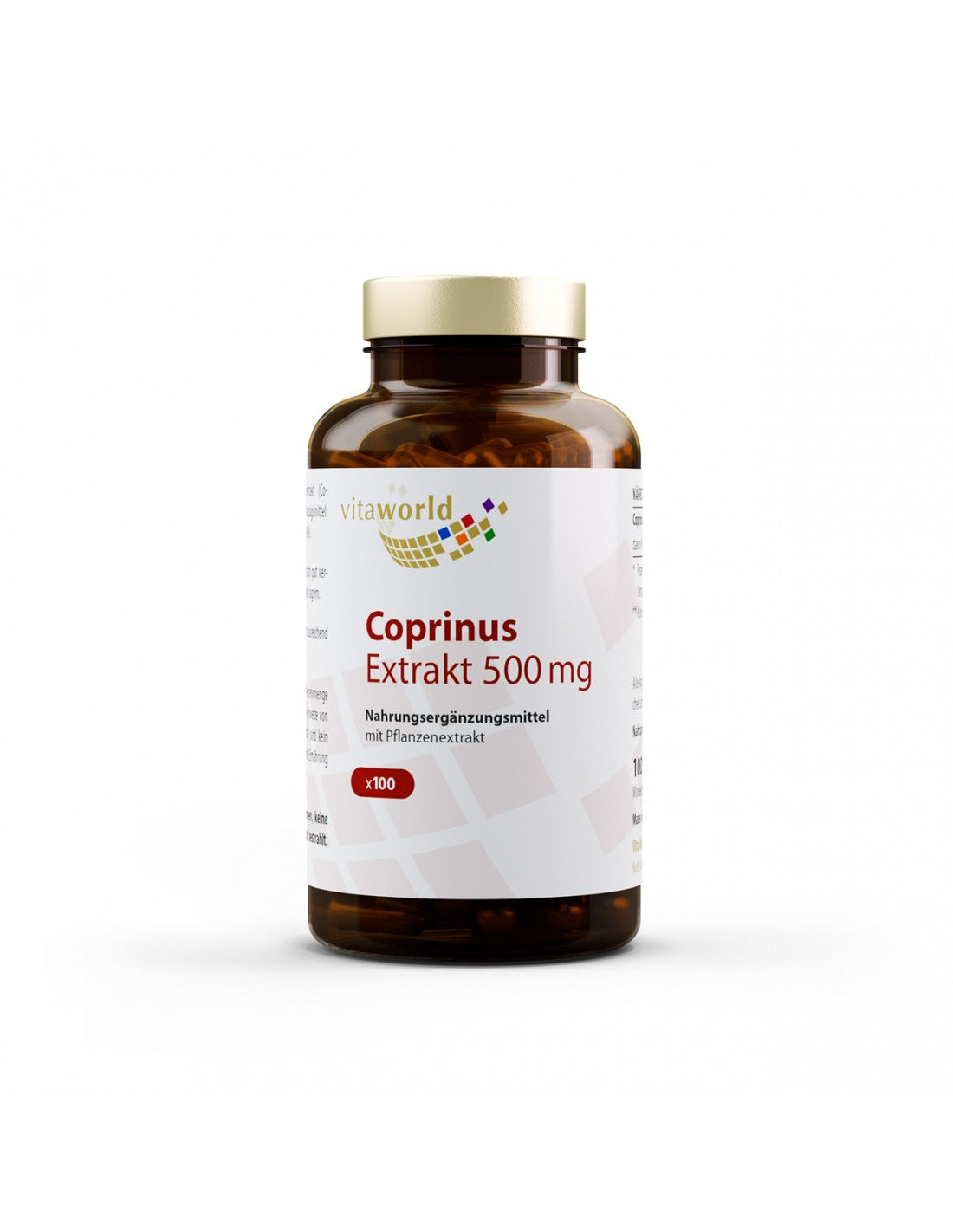 Coprinus extrakt/coprinus 500 mg, 100 capsules