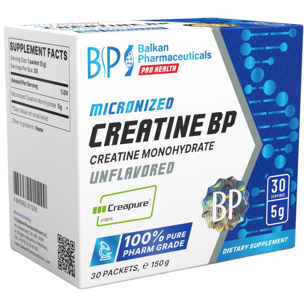 Créatine bp sachets | Creapure® - 30 x 5 grammes
