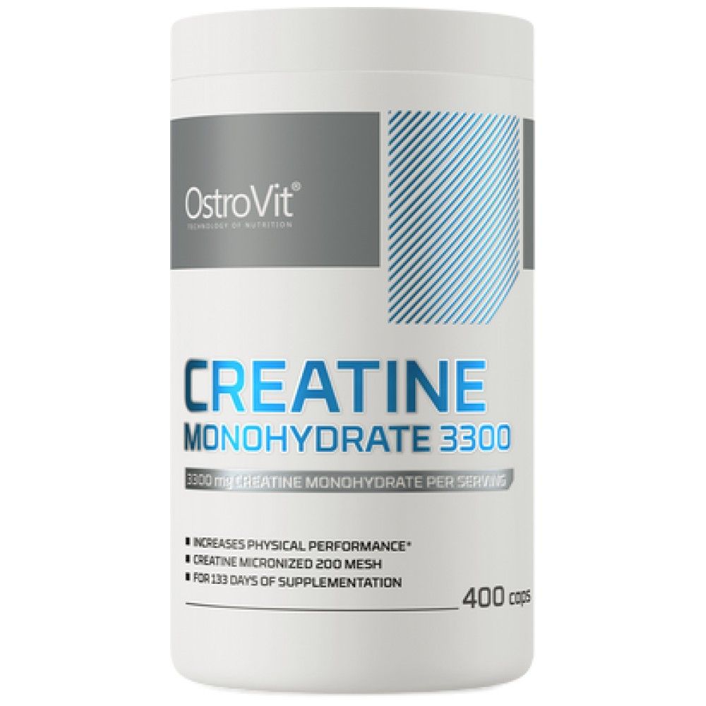 Créatine monohydrate 3300 - 400 capsules