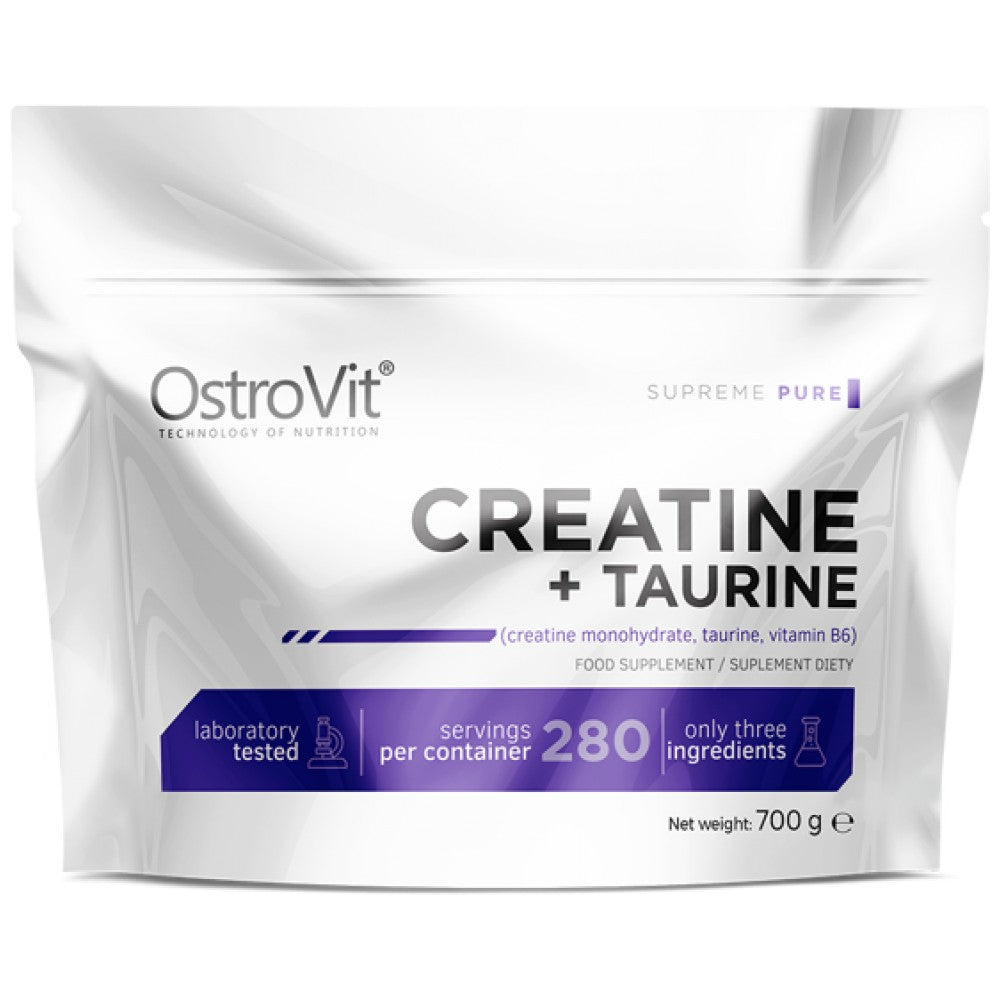 Créatine monohydrate + poudre de taurine 700 grammes