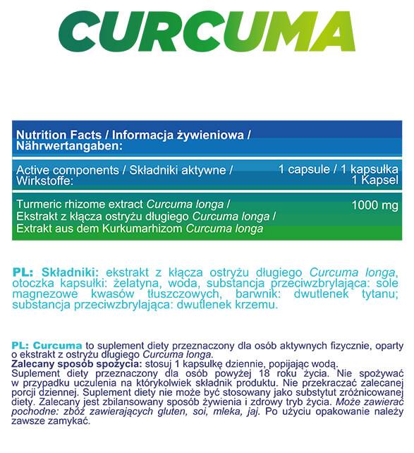 Curcuma | Curcuma 1000 mg - 90 capsules