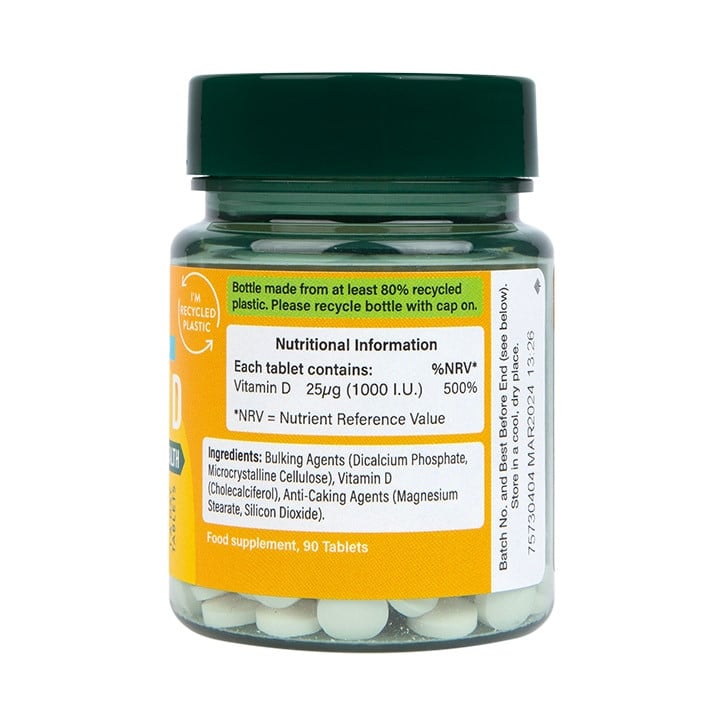 Vitamine D3 1000 UI - 90 comprimés