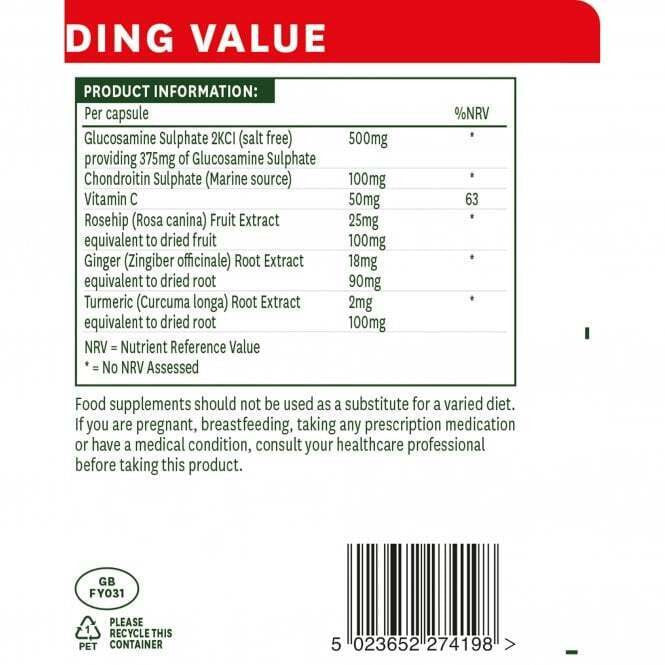 Complexe de glucosamine et de chondroïtine (complexe de glucosamine et de chondroïtine) 90 capsules natures