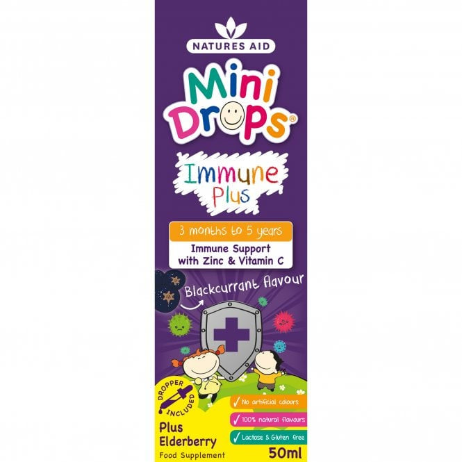 Formule immunitaire avec gouttes de sureau pour enfants (mini gouttes immunitaires plus) 50 ml naturesaid