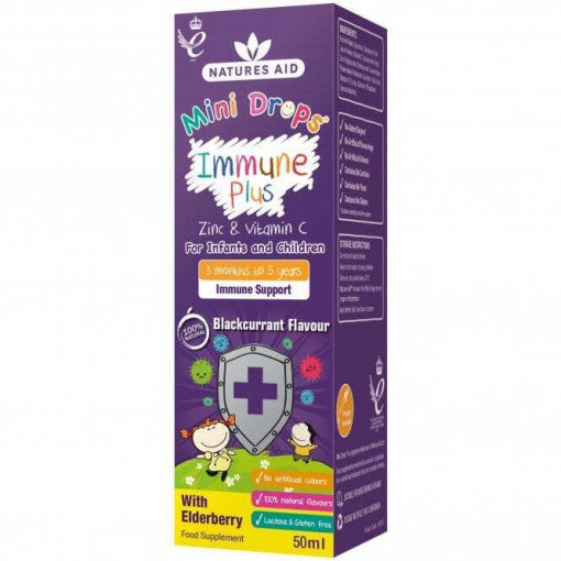 Formule immunitaire avec gouttes de sureau pour enfants (mini gouttes immunitaires plus) 50 ml naturesaid