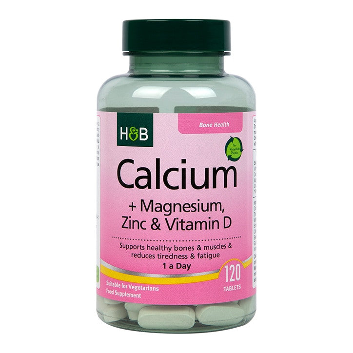 Calcium, magnésium, zinc et vitamine D (calcium, magnésium, zinc et vitamine D) 120 comprimés Holland & Barrett