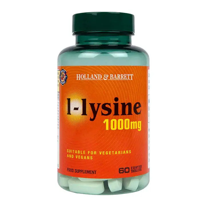 L-lysine 1000mg 60 comprimés Holland & Barrett