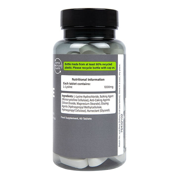 L-lysine 1000mg 60 comprimés Holland & Barrett
