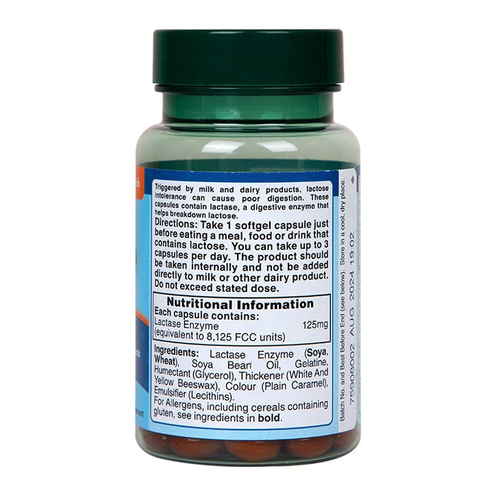 Enzymes lactases (enzyme super lactase) 125 mg 60 capsules Holland & Barrett